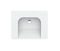 GSI Community Раковина подвесная 70x55 см, 1 отверстие, с переливом, без д/к, цвет: белый глянцевый 7633011