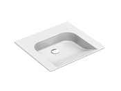 GSI Community Раковина подвесная 60x55 см, 1 отверстие, без перелива, без д/к, цвет: белый глянцевый 7634011