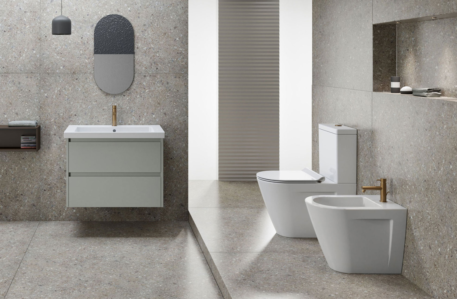 GSI Norm Раковина подвесная/встраиваемая 80x50 см, 1 отверстие, с переливом, цвет: белый глянцевый 8634111