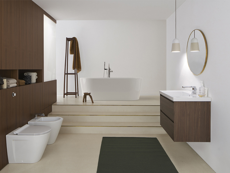 GSI Norm Раковина подвесная/встраиваемая 80x50 см, 1 отверстие, с переливом, цвет: белый глянцевый 8634111