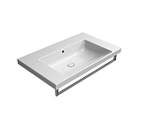 GSI Norm Раковина подвесная/встраиваемая 80x50 см, 1 отверстие, с переливом, цвет: белый глянцевый 8634111