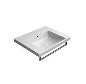 GSI Norm Раковина подвесная/встраиваемая 60x50 см, 1 отверстие, с переливом, цвет: белый глянцевый 8635111