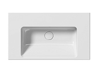 GSI Norm Раковина подвесная/встраиваемая 70x40 см, 1 отверстие, с переливом, цвет: белый глянцевый 8637111