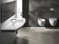 GSI Norm Раковина подвесная/встраиваемая 100x50 см, 1 отверстие, с переливом, цвет: белый глянцевый 8643111