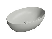GSI Pura Раковина чаша 60x42x16h см, без перелива, без д/к, цвет: cenere opaco 884217