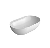 GSI Pura Раковина чаша 60x37x16h см, без перелива, без д/к, цвет: белый глянцевый 883411