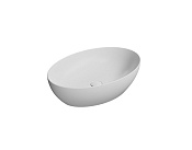 GSI Pura Раковина чаша 60x42x16h см, без перелива, без д/к, цвет: белый матовый 884209