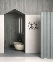 GSI Pura Крышка-сиденье тонкое для унитаза с микролифтом, крепление хром, цвет: creta opaco MS86CSN08