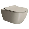 GSI Pura Унитаз подвесной 55x36 см безободковый, смыв swirlflush, цвет: creta opaco 881508