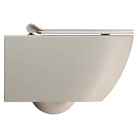 GSI Pura Унитаз подвесной 55x36 см безободковый, смыв swirlflush, цвет: creta opaco 881508