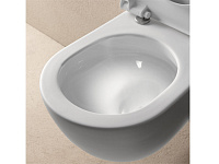 GSI Pura Унитаз подвесной 55x36 см безободковый, смыв swirlflush, цвет: ghiaccio opaco 881515