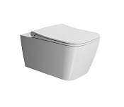 GSI Nubes Унитаз подвесной 55x35 см безободковый, смыв swirlflush, цвет: белый матовый 961509