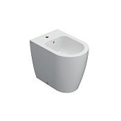 Globo Mode Биде напольное 53x34 см, с 1 отв. под смес., креплением и переливом, цвет: белый глянц. ME009BI