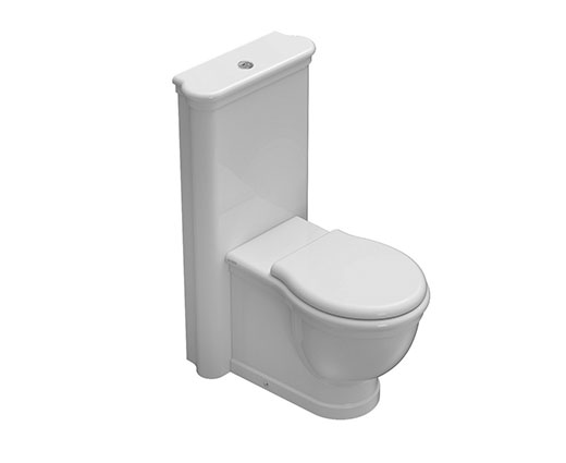 Globo Paestum Бачок для унитаза напольный моноблок, без механизма, цвет: белый глянцевый PA137BI