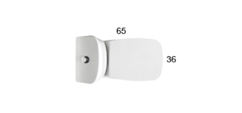 Globo Daily Чаша для унитаза приставная без крышки и бачка, с креплением, 37x67 см цвет: бел. глянц. DA003BI