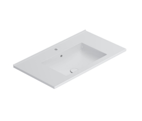 Globo Anita Раковина подвесная 81x46 см, с креплением и переливом, без д/к, цвет: белый HA081BI