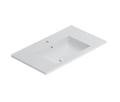 Globo Anita Раковина подвесная 81x46 см, с креплением и переливом, без д/к, цвет: белый HA081BI