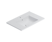 Globo Anita Раковина подвесная 71x46 см, с креплением и переливом, без д/к, цвет: белый HA071BI