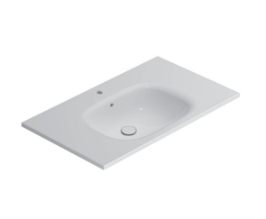 Globo Boulevard Раковина подвесная 86x51 см с креплением и переливом, без д/к, цвет: белый BL086BI