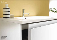 Globo Boulevard Раковина подвесная 86x51 см с креплением и переливом, без д/к, цвет: белый BL086BI