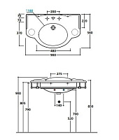 Globo Paestum Полотенцедержатель подвесной 90 см, цвет: состаренный металл PA096