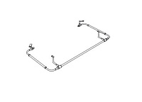 Globo Paestum Полотенцедержатель подвесной 100 см, цвет: хром глянцевый PAPC23