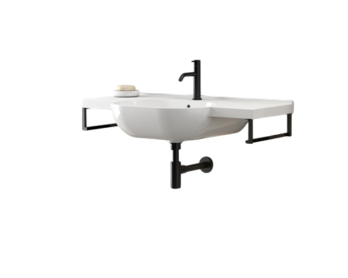 Globo Mode Полотенцедержатель подвесной 32,5 см, цвет: черный матовый ME001YAR