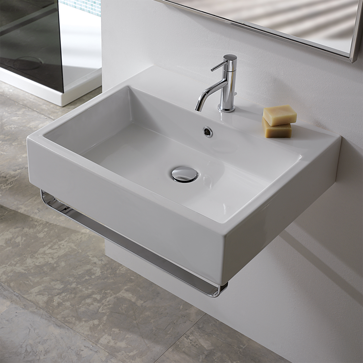 Globo Stone Полотенцедержатель 60 см, подвесной, цвет: хром PC6042