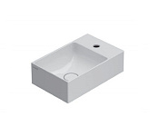 Globo Genesis Раковина накладная/подвесная 40x25 см, с креплением, без д/к, цвет: белый глянцевый B6R40BI