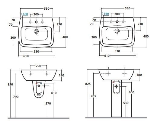 Globo Daily Раковина подвесная 61x48 см, с переливом и креплением, без д/к, цвет: белый глянцевый DA060BI
