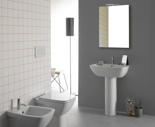 Globo Daily Раковина подвесная 61x48 см, с переливом и креплением, без д/к, цвет: белый глянцевый DA060BI