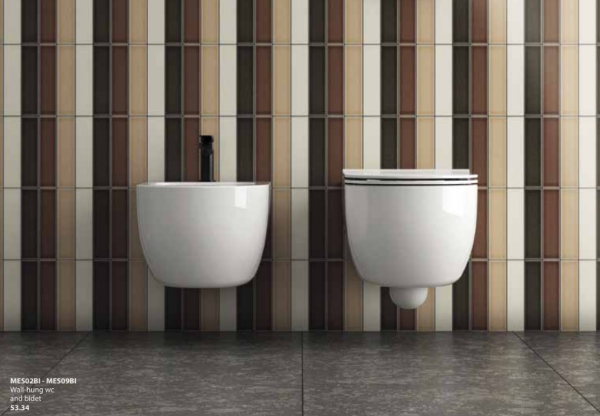 Globo Mode Биде подвесное 53x34 см, c 1 отверстием под смеситель и переливом, цвет: белый глянцевый MES09BI