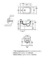 Globo Mode Биде подвесное 53x34 см, c 1 отверстием под смеситель и переливом, цвет: белый глянцевый MES09BI