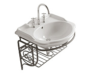 Globo Paestum Консоль для раковины подвесная металлическая 69x57x56h см, цвет: состаренный металл PA035