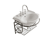 Globo Paestum Консоль для раковины подвесная металлическая 61x54x48h см, цвет: состаренный металл PA128