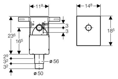 Geberit Сифон скрытого монтажа для умывальника 151.120.11.1