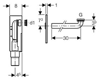 Geberit Сифон скрытого монтажа для умывальника 151.120.11.1