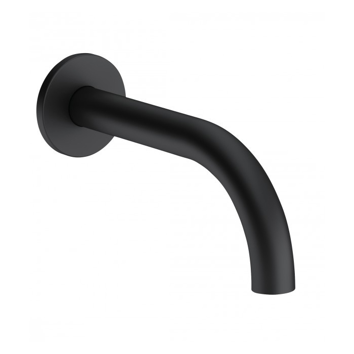 Kludi Bozz Излив для ванны 16 см настенный, цвет: черный матовый 3850539