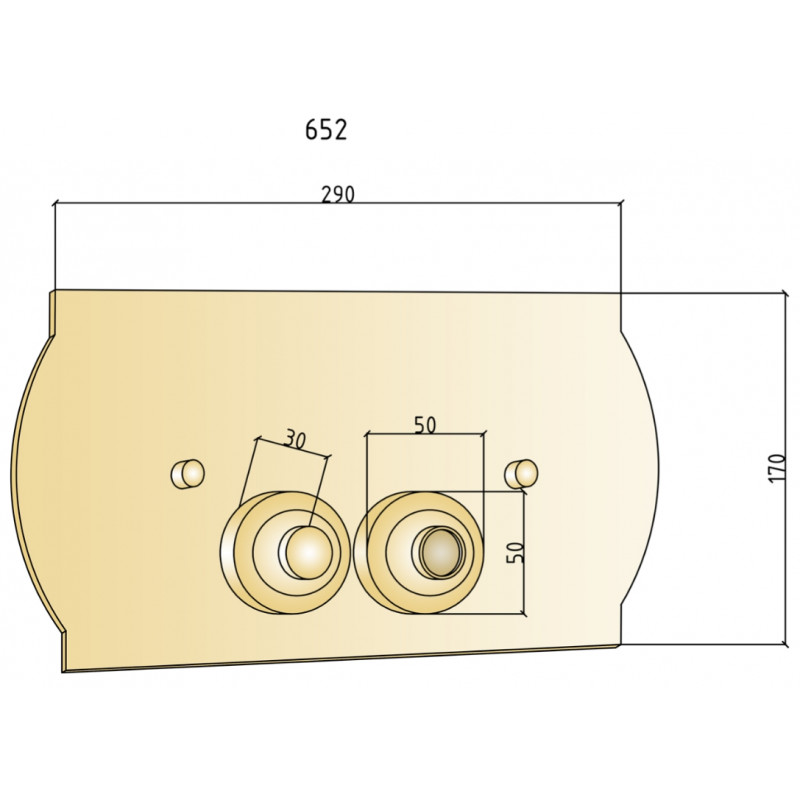 Boheme Medici Кнопка смыва для инсталляции, латунь, цвет: bronze 651