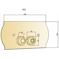 Boheme Medici Кнопка смыва для инсталляции, латунь, цвет: bronze 651
