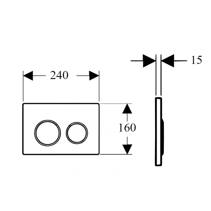 Boheme Кнопка смыва для инсталляции, пластик, цвет: white 661