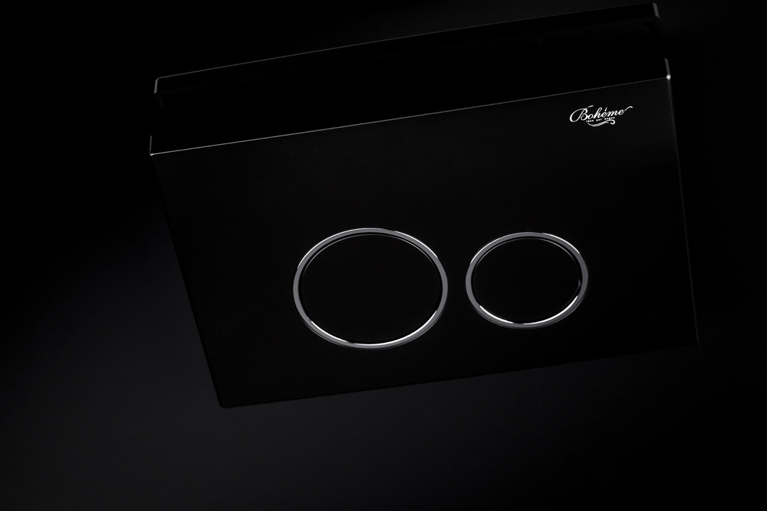 Boheme NeoArt Кнопка смыва для инсталляции, пластик, цвет: black 663