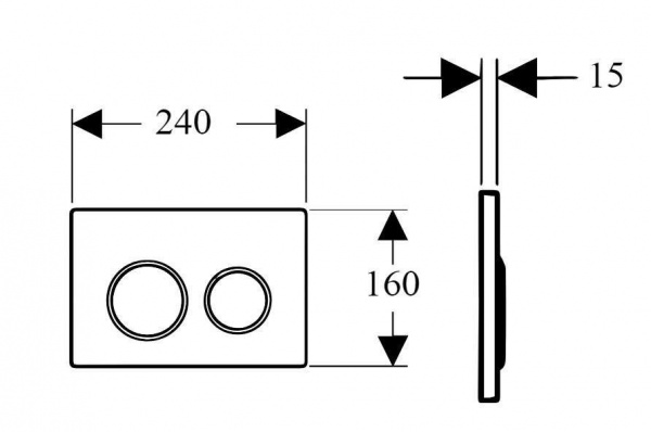 Boheme NeoArt Кнопка смыва для инсталляции, пластик, цвет: black 663