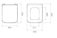 Boheme Mirage Крышка-сиденье для унитаза, с микролифтом, цвет: white 968-W
