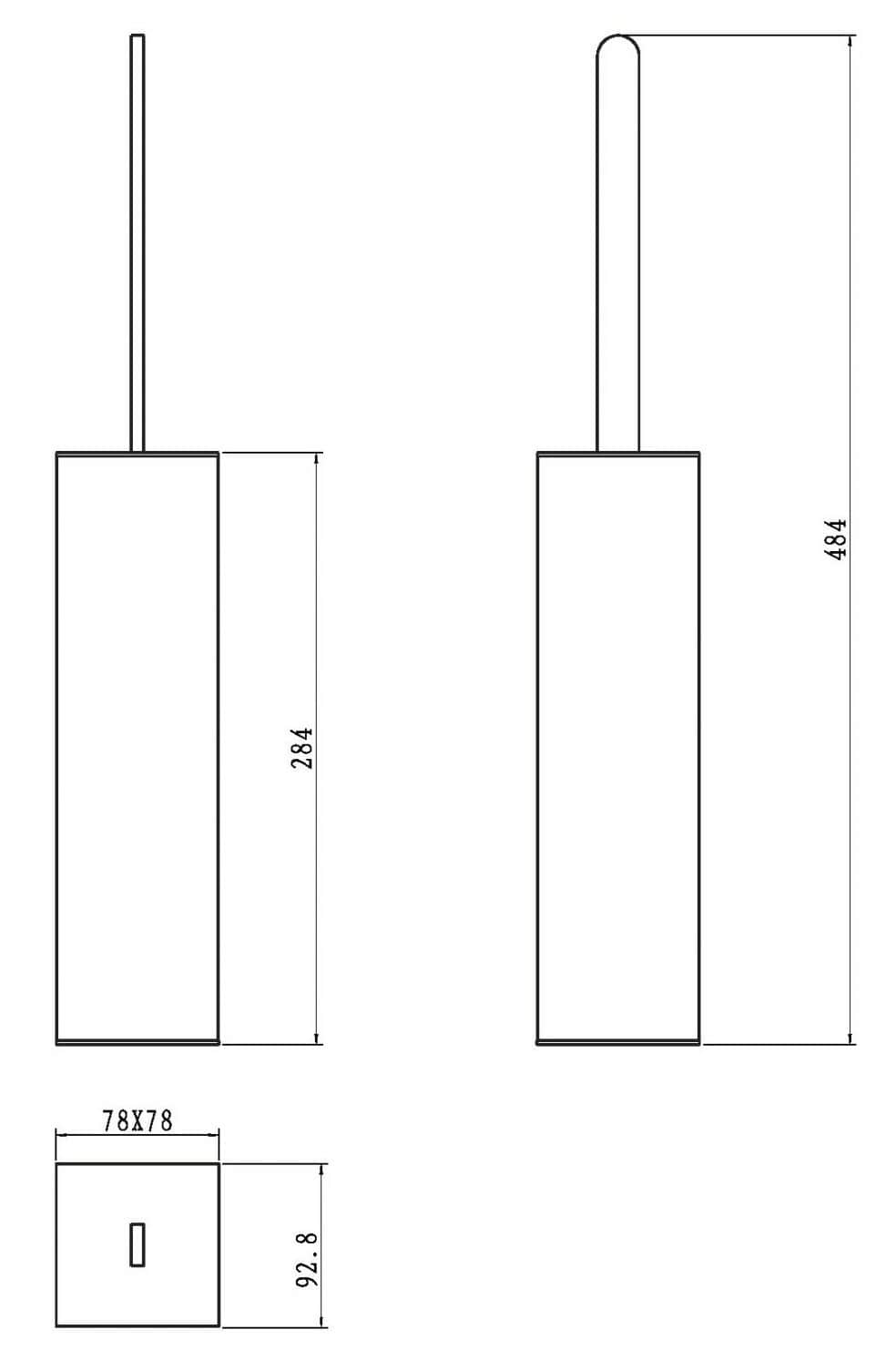 Boheme Ершик для унитаза напольный с латунной колбой, цвет: chrome 10949-CR