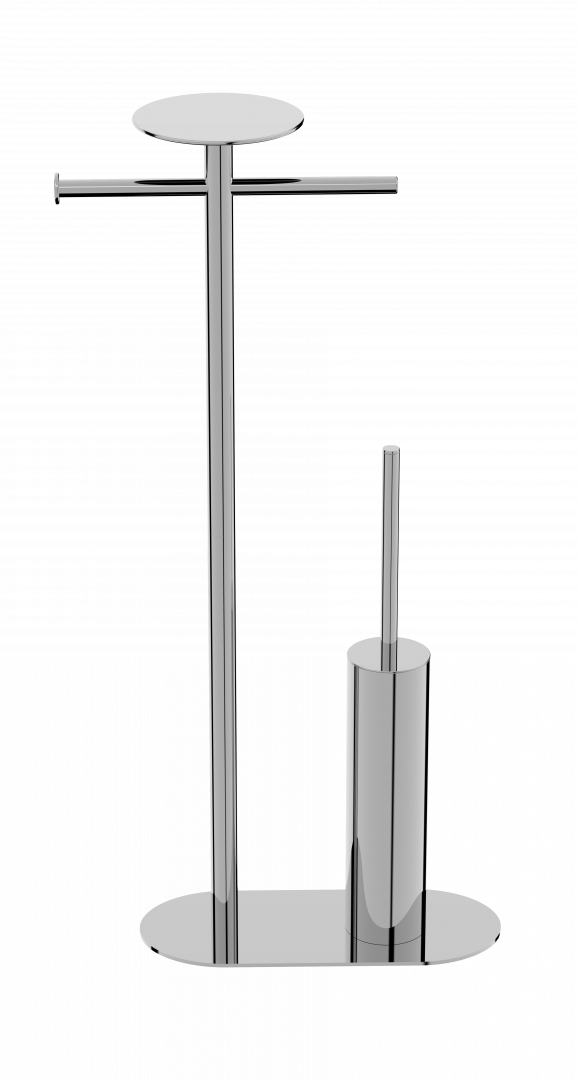 Boheme Venturo Стойка напольная - ершик, держатель бумаги, полочка, цвет: chrome 10953-CR