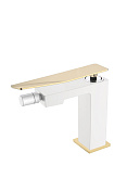 Boheme Q Смеситель для биде, без донного клапана, цвет: white/gold 146-WG.2