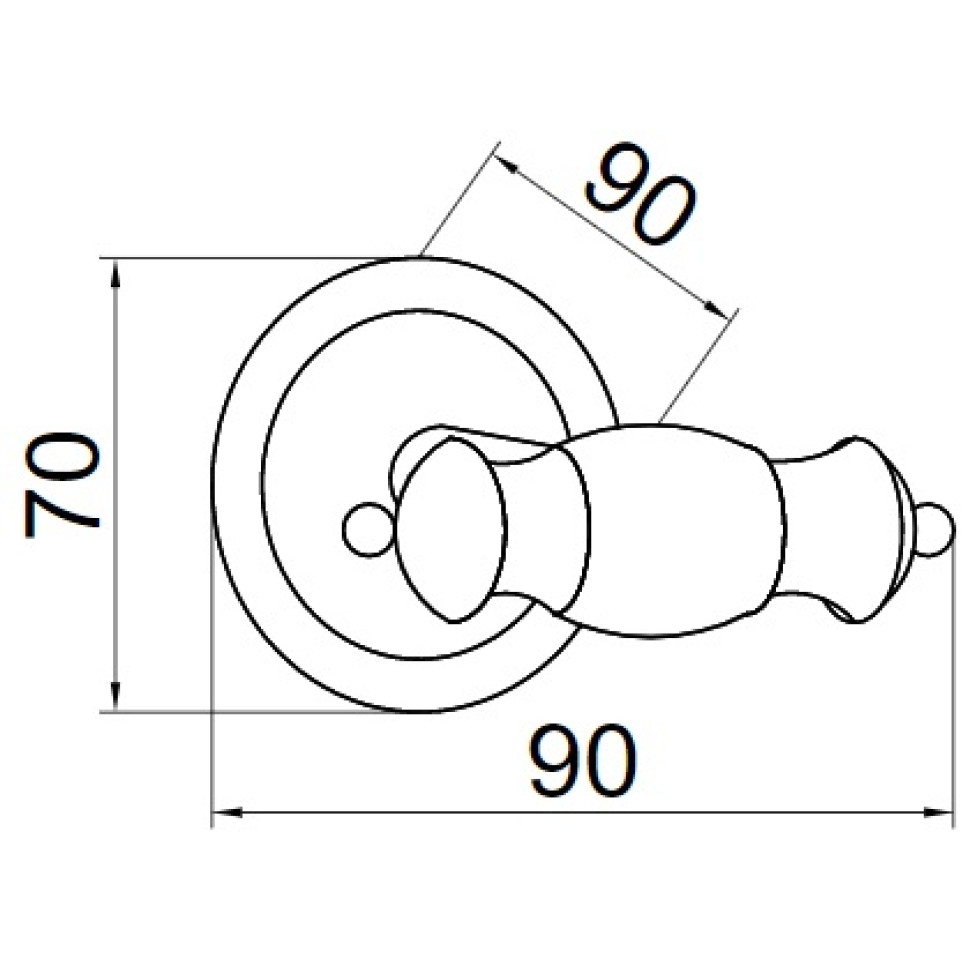 Boheme Palazzo Крючок для полотенец двойной, подвесной, цвет: gold 10156