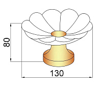 Boheme Мыльница со стеклянной чашей, настольная, цвет: bronze 10201