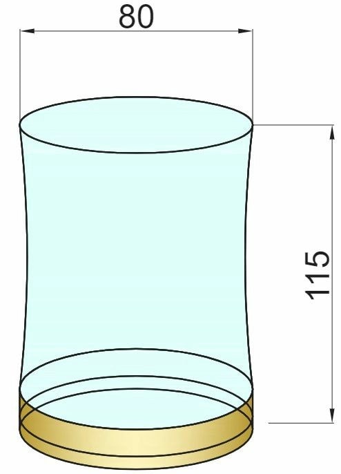 Boheme Стакан настольный, стеклянный полупрозрачный, цвет: bronze 10211